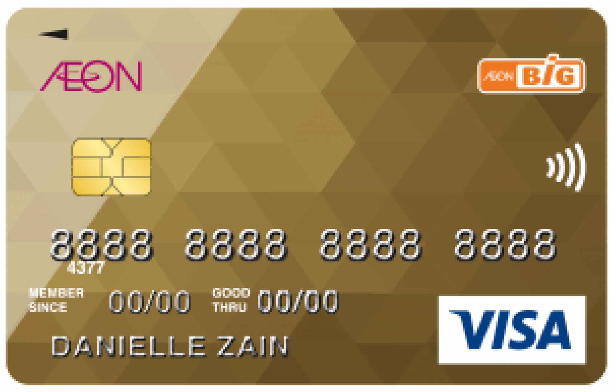 Aeon Big Visa Gold Credit Card For Gold Loan - Loanpanda